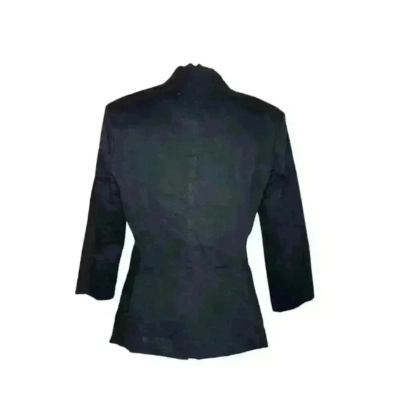 Rock & Republic Womens Open Front Black Blazer Size 6 - Picture 2 of 6